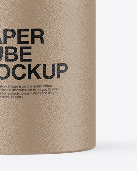 Textured Paper Tube Mockup PSD #1