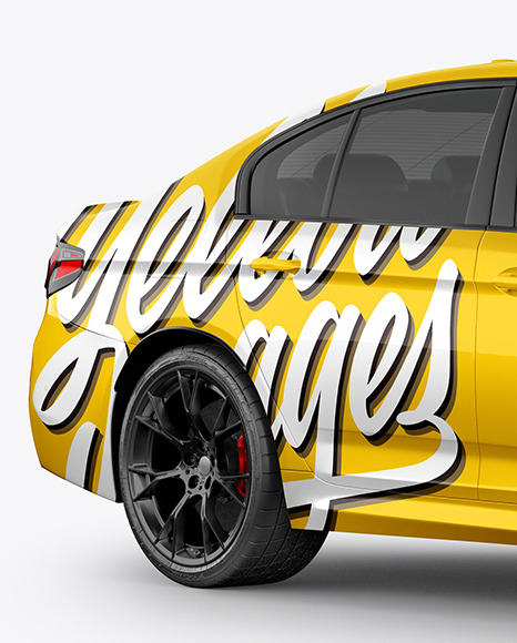 Executive Car Mockup   Half Side View PSD #1