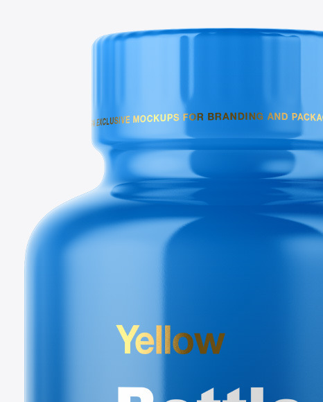 Frosted Bottle with Gummies Mockup PSD #5