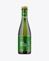 Green Glass Beer Bottle Mockup