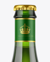 Green Glass Beer Bottle Mockup