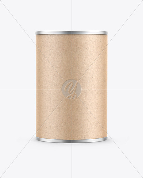 Tin Can w/ Kraft Finish Mockup Tin Can w/ Kraft Finish Mockup