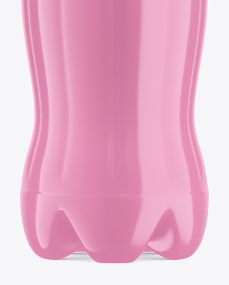 500ml Glossy Plastic Drink Bottle Mockup PSD #7