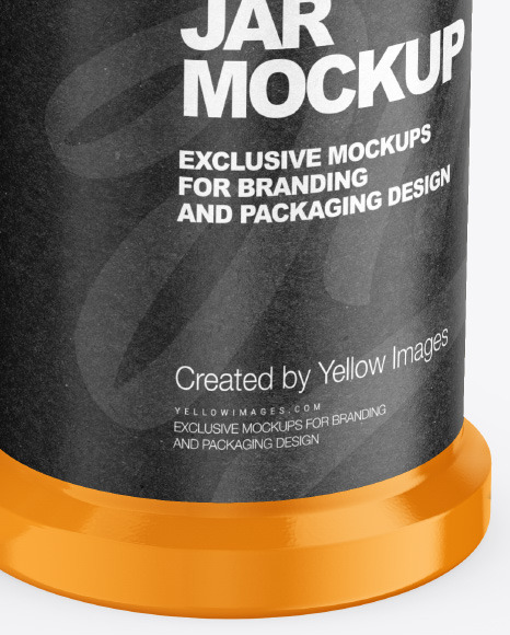 Four Glossy Spice Jars Mockup PSD #6