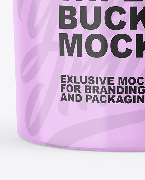 Glossy Wipes Bucket Mockup PSD #1