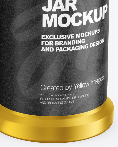 Four Metallic Spice Jars Mockup PSD #6