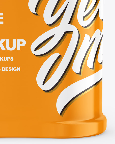 Two Spice Jars w  Glossy Shrink Sleeve Mockup PSD #1