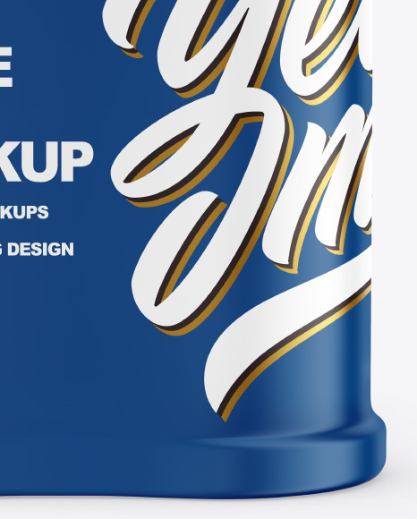 Two Spice Jars w  Matte Shrink Sleeve Mockup PSD #1