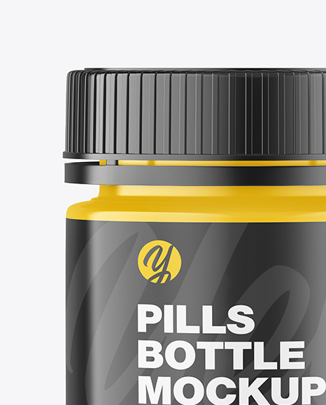 Glossy Pills Bottle Mockup PSD #2