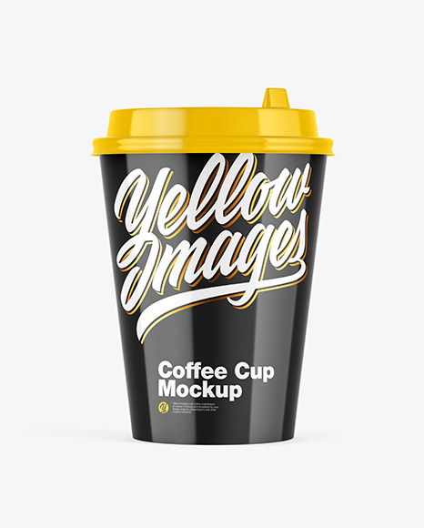 Glossy Coffee Cup Mockup PSD #2