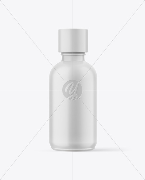 100ml Matte Bottle W  Wooden Lid Mockup PSD #1