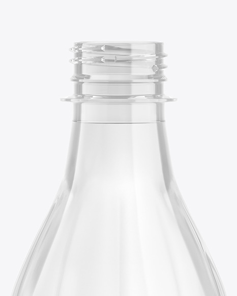 500ml Clear Plastic Drink Bottle Mockup PSD #6