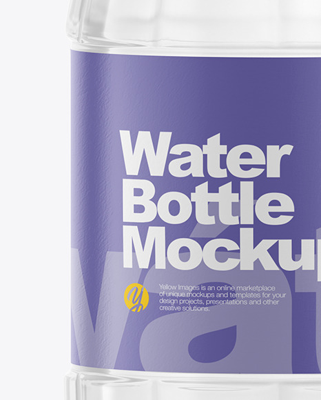 500ml Clear Plastic Drink Bottle Mockup PSD #5
