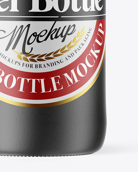 Ceramic Beer Bottle Mockup PSD #6