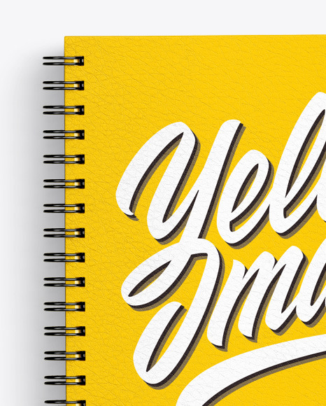 Leather Notebook Mockup PSD #6