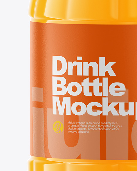 500ml Clear Plastic Drink Bottle Mockup PSD #5