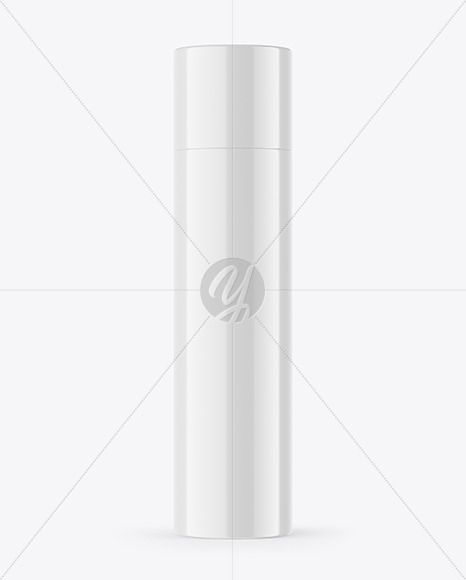 Download Glossy Paper Tube Mockup In Tube Mockups On Yellow Images Object Mockups