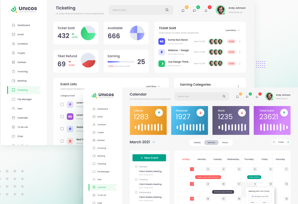 dashboard ui figma