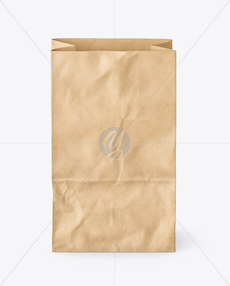 Download Kraft Food Bag Mockup In Bag Sack Mockups On Yellow Images Object Mockups