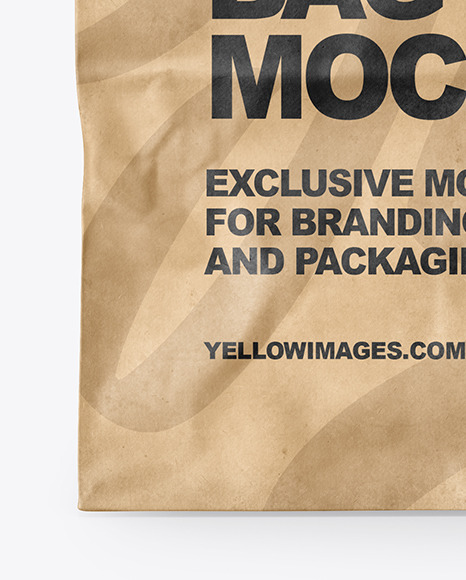 Kraft Paper Bag Mockup PSD #4