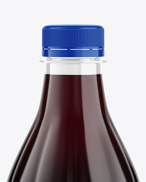 500ml Clear Plastic Dark Drink Bottle Mockup PSD #1