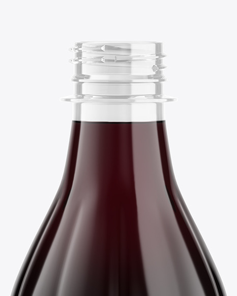 500ml Clear Plastic Dark Drink Bottle Mockup PSD #6