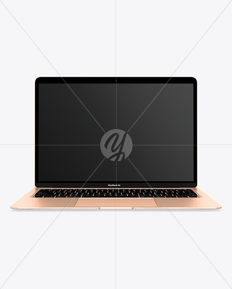 MacBook Air Gold Mockup - Free Download Images High Quality PNG, JPG