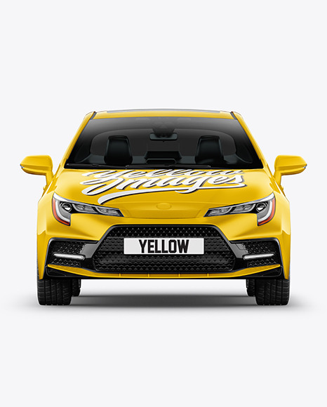 Sedan Mockup - Front View