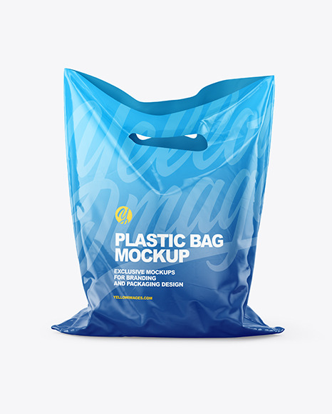 Glossy Plastic Carrier Bag Mockup - Free Download Images High Quality PNG,  JPG