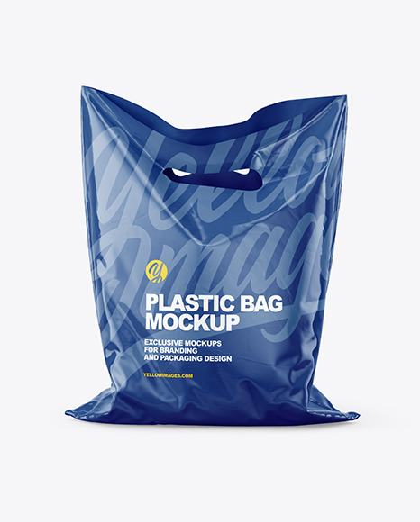 Plastic Carrier Bag Mockup PSD #1