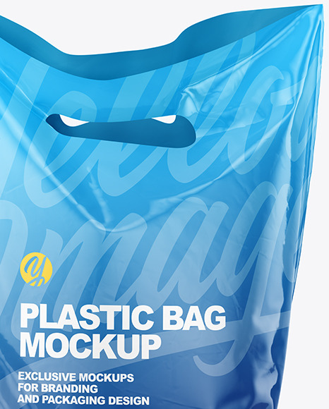 Plastic Carrier Bag Mockup PSD #7