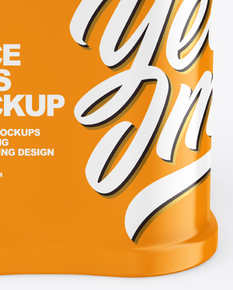 Four Spice Jars w  Glossy Shrink Sleeve Mockup PSD #1