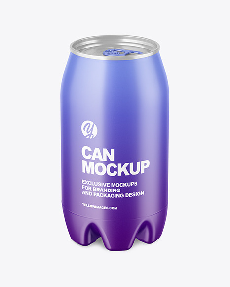 Matte PET Can Mockup