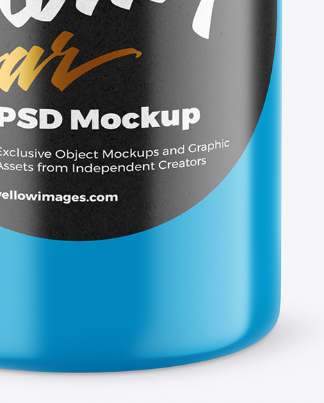 Glossy Honey Jar Mockup PSD #1
