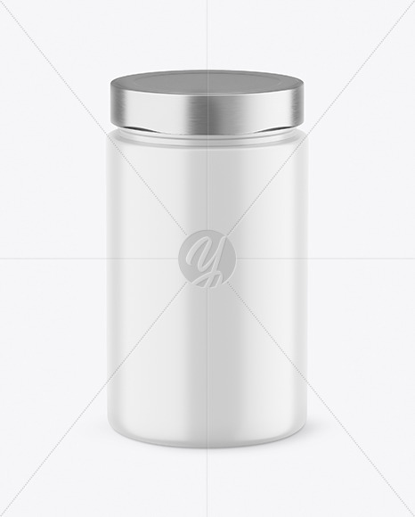 Matte Honey Jar Mockup PSD #3