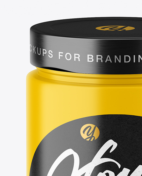 Matte Honey Jar Mockup PSD #2