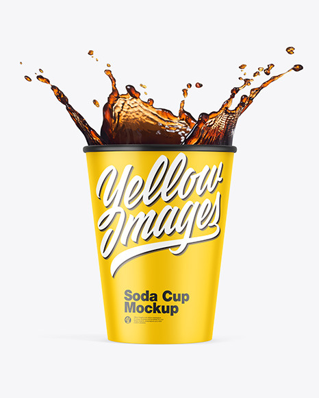 Free Paper Soda Cup Mockup