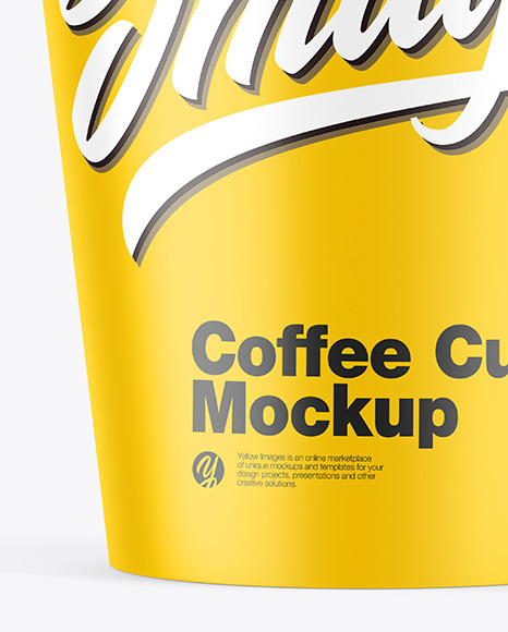 Matte Coffee Cup Mockup PSD #6