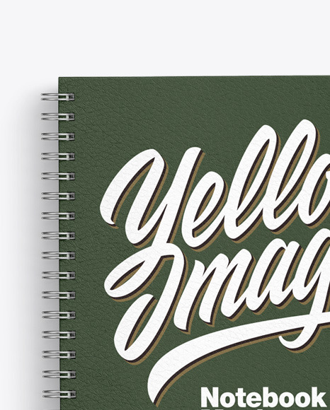 Leather Notebook With Pen Mockup PSD #2