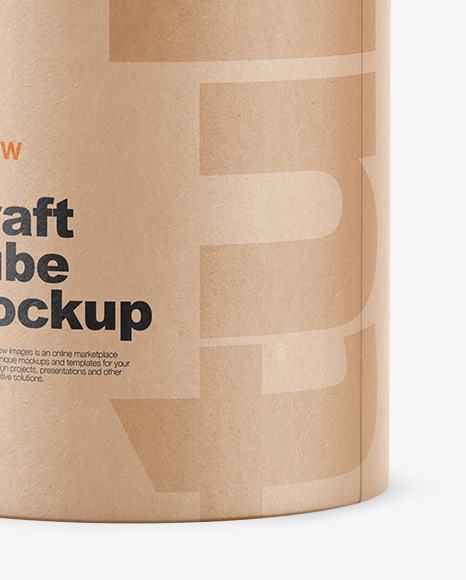 Kraft Tube Mockup PSD #6