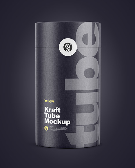 Kraft Tube Mockup PSD #7