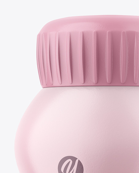 125ml Matte Yogurt Bottle Mockup PSD #2