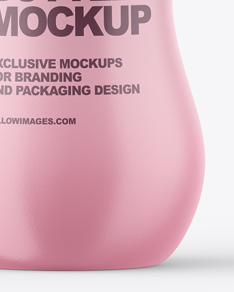 125ml Matte Yogurt Bottle Mockup PSD #1