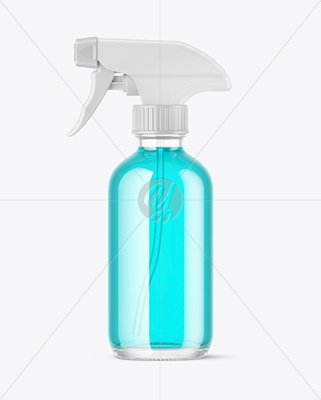 Clear Spray Bottle Mockup Clear Spray Bottle Mockup