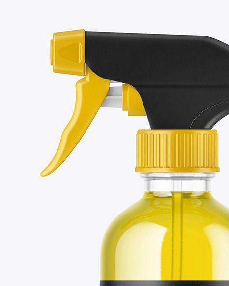 Clear Spray Bottle Mockup PSD #1