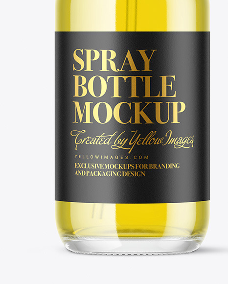 Clear Spray Bottle Mockup PSD #6
