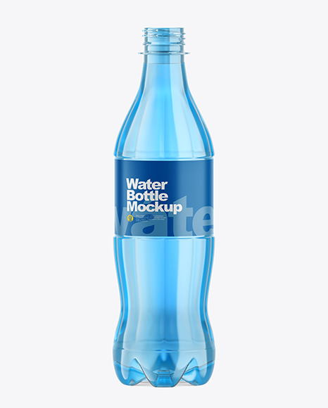 500ml Color Plastic Drink Bottle Mockup PSD #2