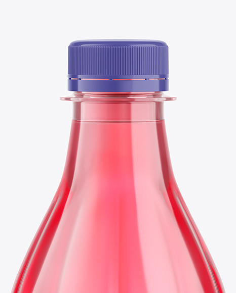 500ml Color Plastic Drink Bottle Mockup PSD #1