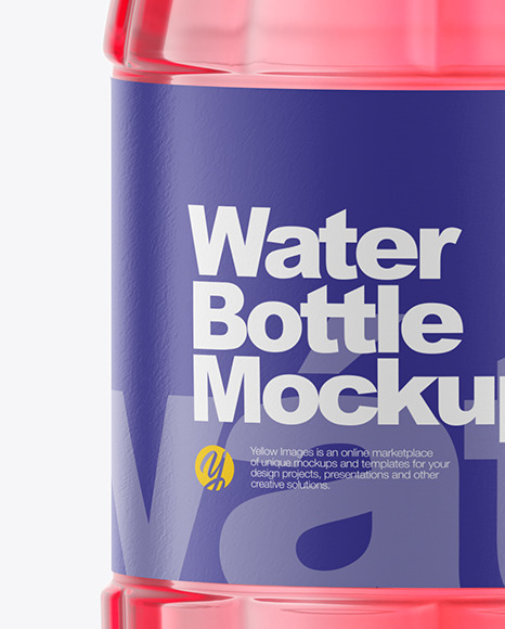 500ml Color Plastic Drink Bottle Mockup PSD #5