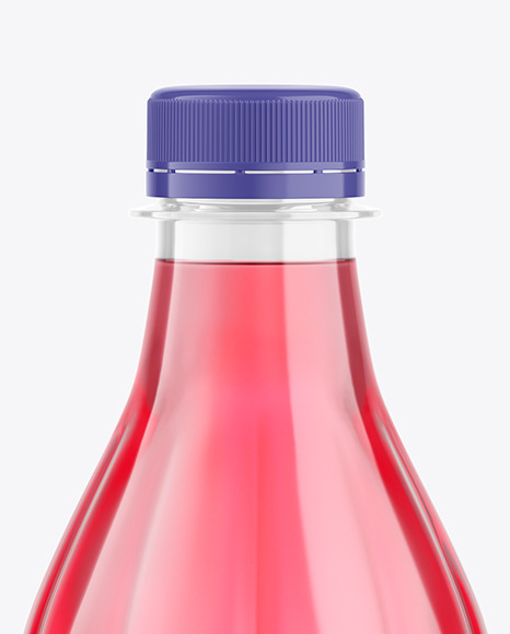 500ml Clear Plastic Drink Bottle Mockup PSD #1
